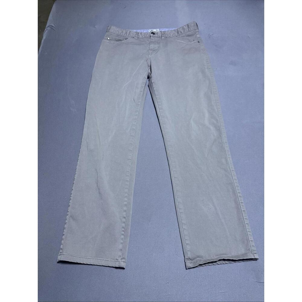 Peter Millar Pants Mens 33 Gray Ultimate Sateen 5-Pocket Straight Flat Front